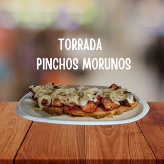 10. Torrada Pinchos Con Cebolla y queso