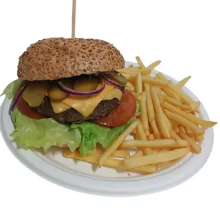 Burger 100% Wołowiny w zestawie z Coca-Colą 0,33