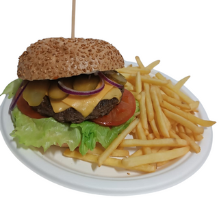 Burger wołowy w zestawie z Coca-Colą 0,33
