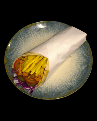 Shaorma de pui la lipie