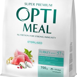 Optimeal Sterilised з індичкою та вівсом, 700гр