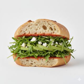 Bocadillo De Aguacate Y Queso Feta