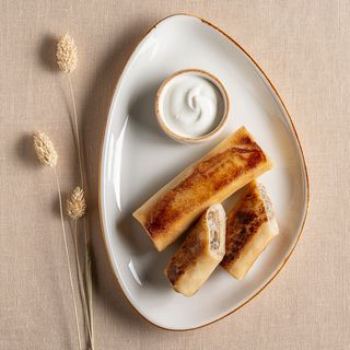 Млинці з курочкою та грибами