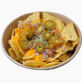 Nachos de pico de gallo