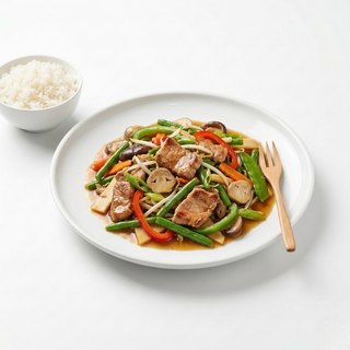 81. Chop suey de cerdo