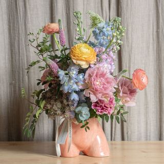 Mini Bum Bum Rosa con Flores Frescas