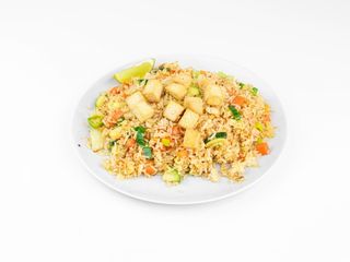 Risotto s povrćem i paniranim tofu-om