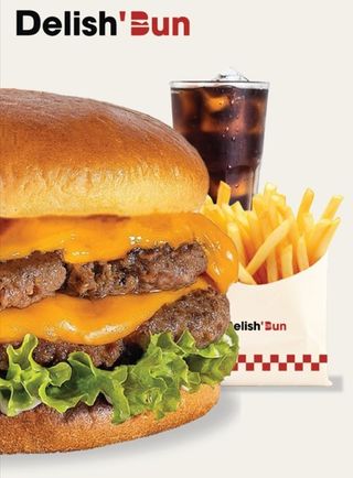 Menu Double Cheese burger 