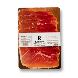 Jamón Serrano De Cerda Blanca, Curación 18 Meses, Loncheado, 80 Gr.