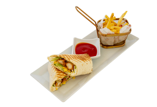 Тортила с хрупкаво корнфлейкс пиле 