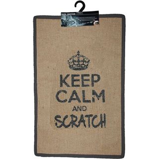 WOUAPY Keep Calm Grebalica za mačke, prostirka, pravougaona, Siva, 60x38cm (KOD SAS216295GRI)