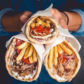 pita gyros di maiale