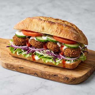Panino falafel vegetariano