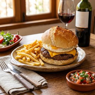 Hamburguesa Con Queso