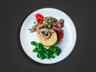 Пюре зі свининою та грибами 250 г