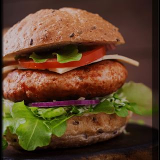 Hambúrguer de Tiras de Frango