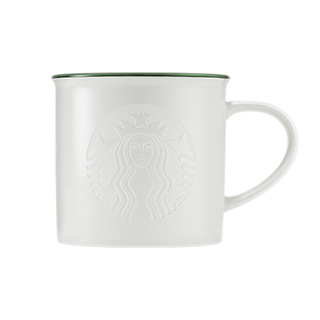Mug Siren Green Rim 12oz