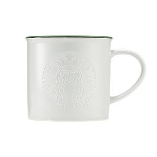 Mug Siren Green Rim 12oz