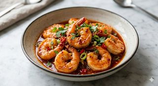 Gambas Con Salsa Picante