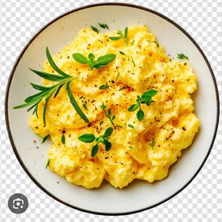 Revuelto de champiñones al queso 