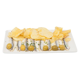 Cucurucho patatas con boquerones