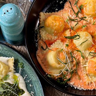 რავიოლი კრევეტებით