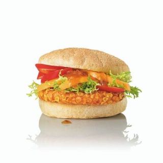 Burger de pui crunchy usor picant