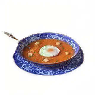 Sopa De Tomate Con Huevo