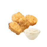 Пилешки хапки 4 броя + сос