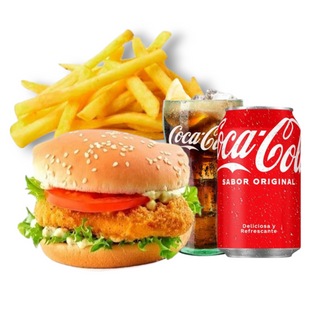 Menú Hamburguesas de Pollo 