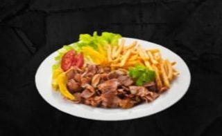 Plato de kebab pollo o ternera