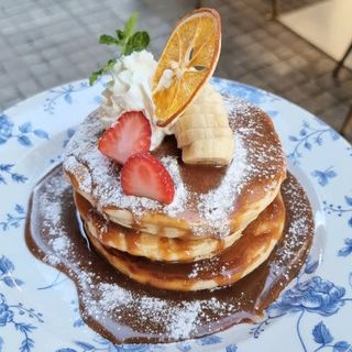 Pancakes Con Plátano Y Dulce De Leche