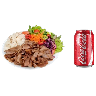 Prato Kebab com Arroz