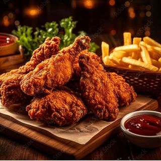 Pollo Frito (15 Unidades) + Patatas + Bebida 0,33