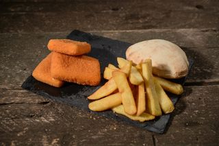 Meniu cascaval pane + cartofi prajiti