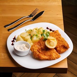 File de salau in fulgi de porumb -garni