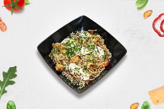 Локшина рамен з креветкою попкорн