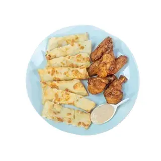 Bread Sticks and Chicken Wings