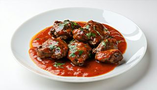 Ficăței de pui cu sos de roșii