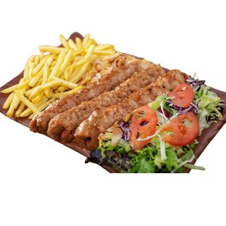 Plato de seekh kebab