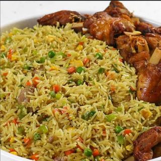 Fried Rice and chicken