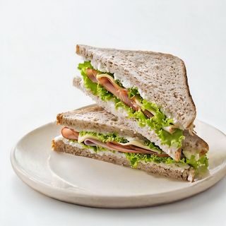 Chicken, lettuce, Onion & Tomato Sandwich