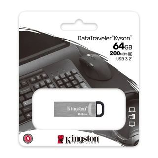Dtkn/64gb Kingston 64gb Datatraveler Kyson 200mb/s Metal Usb 3.2 Gen 1