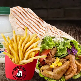 Nr.8-Zestaw Rollo Kebab Tortilla + Ayran