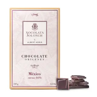 Chocolate Negro 66% Cacao Orígenes México Jolonch 100 Gr.