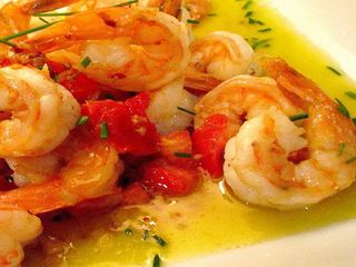 Gambas con Salsa Curry