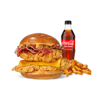 Menú Cheesy Chicken Sandwich Doble