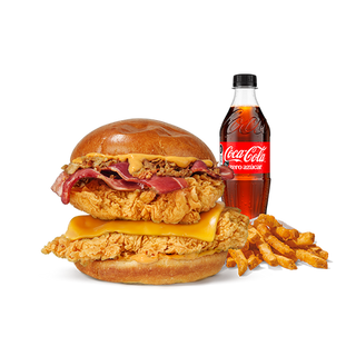 Menú Cheesy Chicken Sandwich Doble