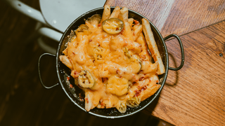 Loaded fries with bacon