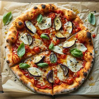 Margherita con melanzane